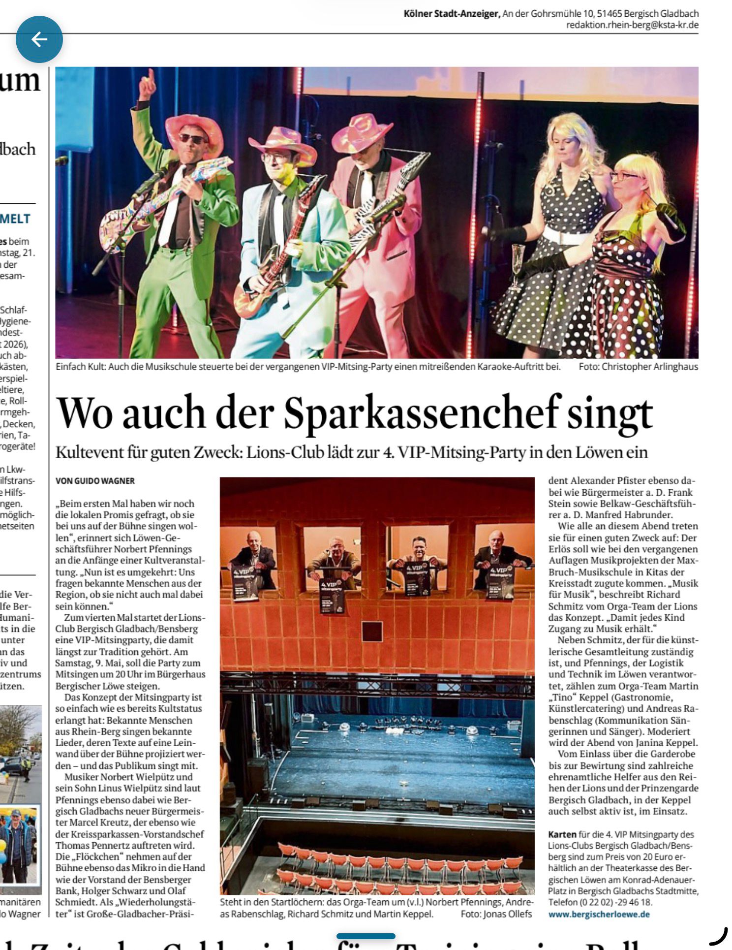 Bericht Mitsingparty